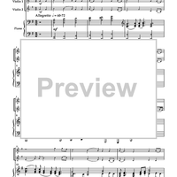 Hymns from "The Southern Harmony" for 2 Violins and Piano - Piano