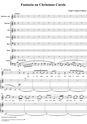 Fantasia on Christmas Carols - Score
