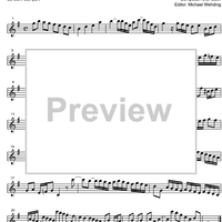 Three Part Sinfonia No.14 BWV 800 Bb Major - E-flat Baritone Saxophone