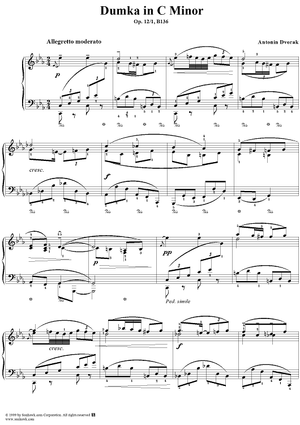Dumka in C Minor - Op. 12/1 - B136