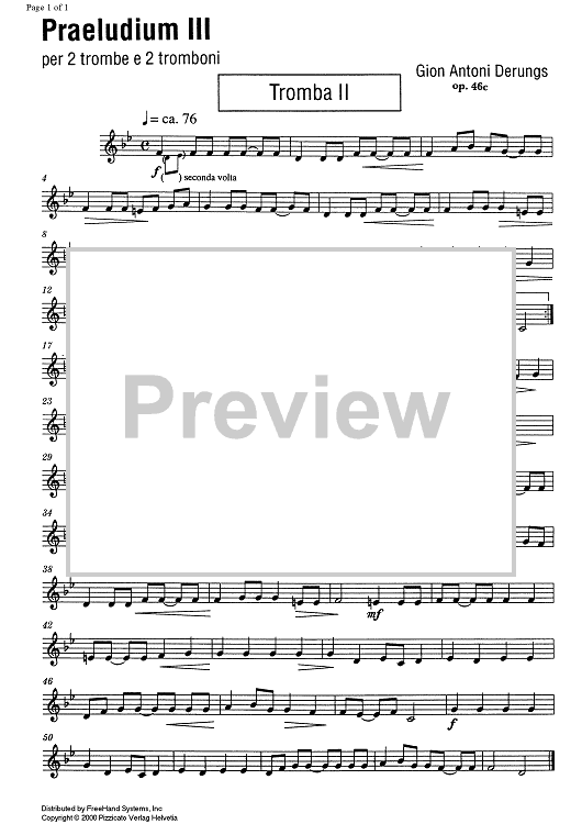 Praeludium III Op.46c - Trumpet 2