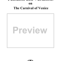 Fantaisie and Variations on The Carnival of Venice - Cornet
