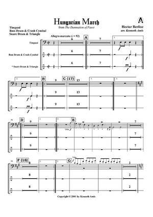Hungarian March from "The Damnation of Faust" - Snare Drum & Triangle