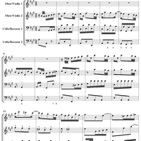 Quartet No. 3 in A major - Score