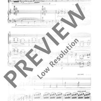 Konzertante Musik - Vocal/piano Score