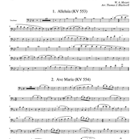 4 Mozart Canons - Trombone