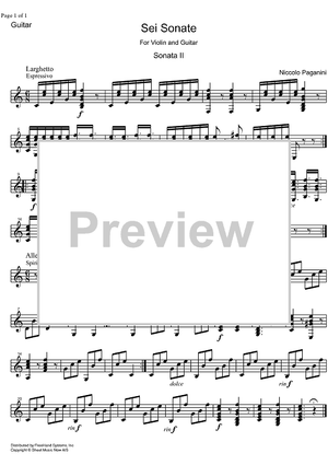 Sonata C Major Op. 2 No. 2 - Guitar