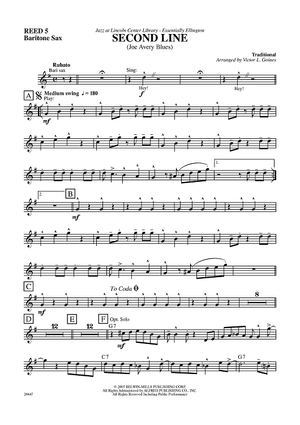 Second Line (Joe Avery Blues) - Baritone Sax