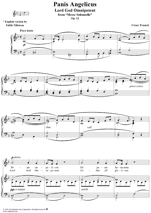 Panis Angelicus, No. 5 from "Messe Solennelle"