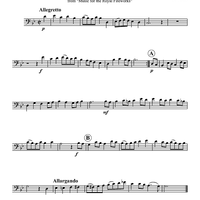 Bouree from "Music for the Royal Fireworks" - Euphonium 1 BC/TC