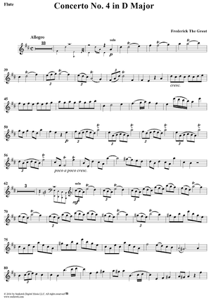 Concerto No. 4 in D Major - Flute