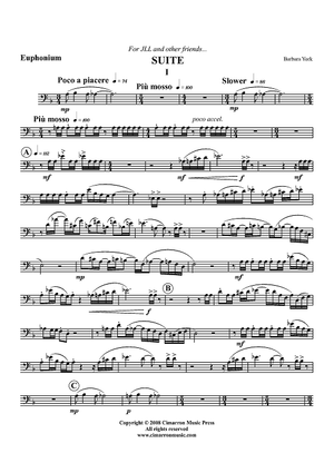 Suite for Euphonium and Tuba "Dancing with Myself" - Euphonium BC/TC