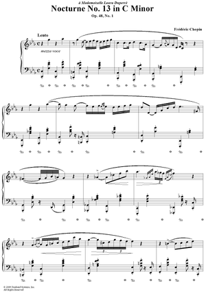 No. 13 in C Minor, Op. 48, No. 1