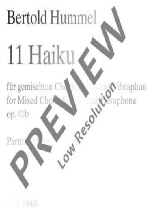 11 Haiku - Score
