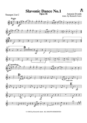 Slavonic Dance No. 1, Op. 46 - Trumpet 2 in C