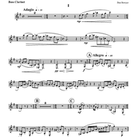 Concerto for Bass Clarinet - Bass Clarinet