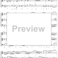 Trio Sonata in C major, movt. 2  - BWV1037 - Score
