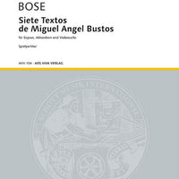 Siete Textos de Miguel Angel Bustos - Performance Score