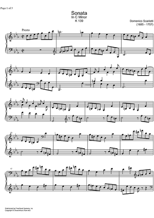 Sonata c minor K139