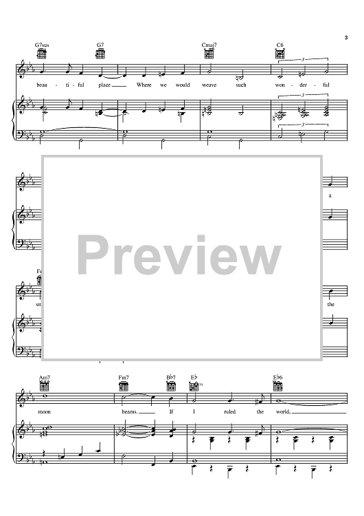 If I Ruled The World Sheet Music By James Brown Tony Bennett Tom If I Ruled The World Sheet Music By James Brown Tony Bennett Tom