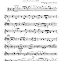 Romanza - from Eine Kleine Nachtmusik, K. 525 - Part 2 Clarinet in Bb