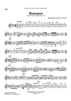 Romanza - from Eine Kleine Nachtmusik, K. 525 - Part 2 Clarinet in Bb