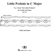 Little Prelude, No. 1 from "Six Little Preludes," BWV 933
