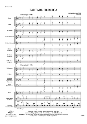 Fanfare Heroica - Score