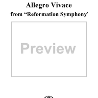 Allegro Vivace from "Reformation Symphony"