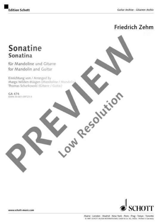 Sonatina - Score and Parts