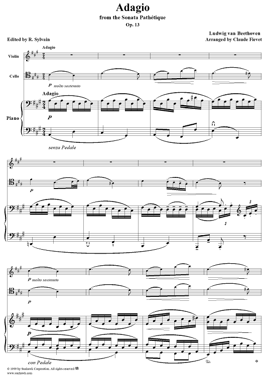 Adagio - from the Sonata Pathétique Op. 13