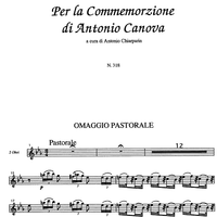 Per la Commermorazione di Antonia Canova [set of parts] - Oboes 1 & 2
