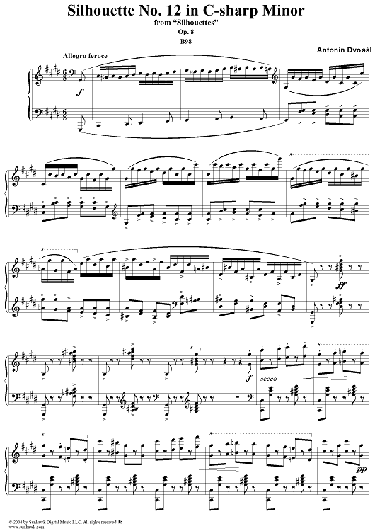 Silhouette No. 12 in C-sharp Minor from "Silhouettes", Op. 8