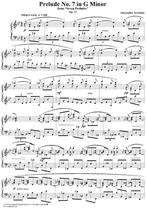 Prelude No. 7 in G minor