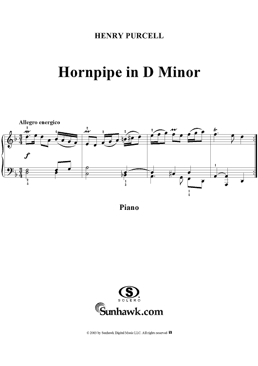 Hornpipe in D Minor