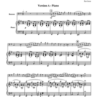 Serenade - Piano Score