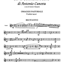 Per la Commermorazione di Antonia Canova [set of parts] - Violin 1