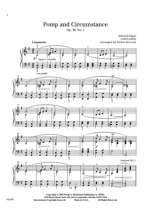 Pomp and Circumstance (Op. 39, No.1)