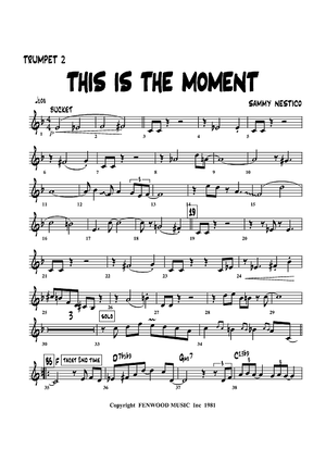 This Is The Moment - Trumpet 2