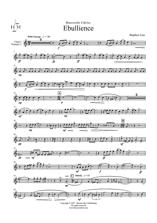 Ebullience - Choir 1, Trumpet 2