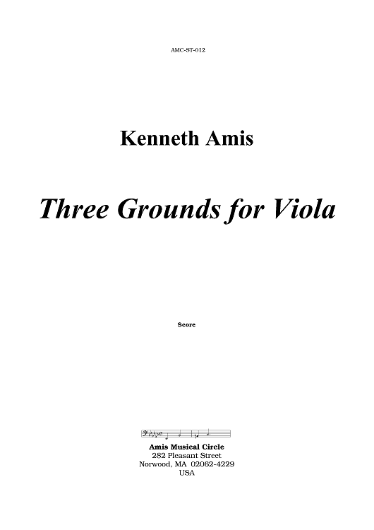 Three Grounds for Viola - Introductory Notes