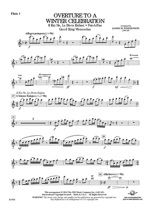 Overture to a Winter Celebration - Flute 1
