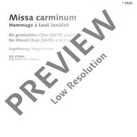 Missa Carminum - Organ Reduction