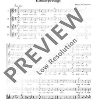 Acht Chorlieder (aus "Des Knaben Wunderhorn") - Choral Score