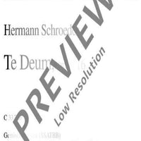 Te Deum - Score