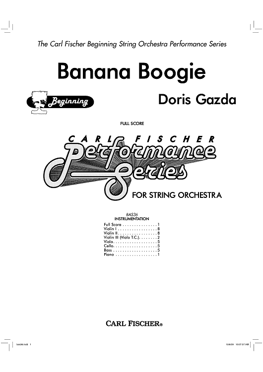 Banana Boogie - Score