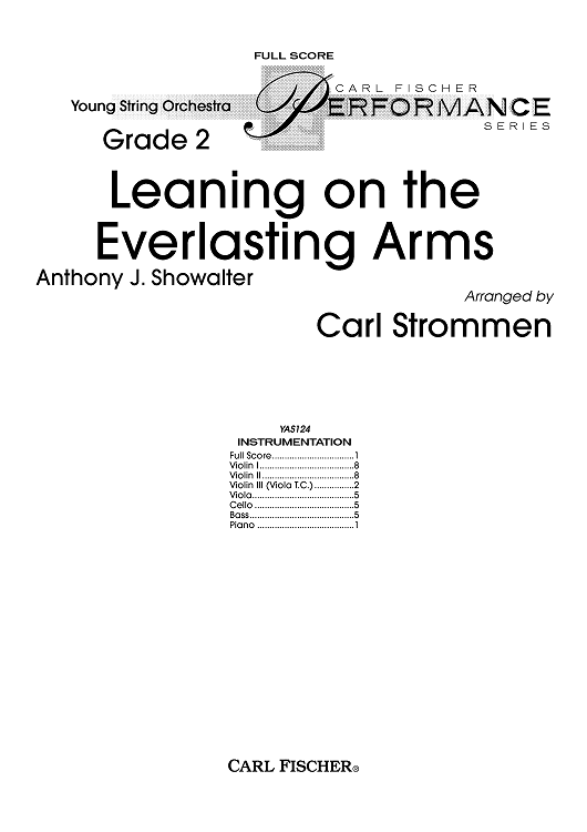 Leaning on the Everlasting Arms - Score