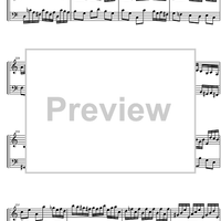 Suite  2 a minor BWV 807 - Score