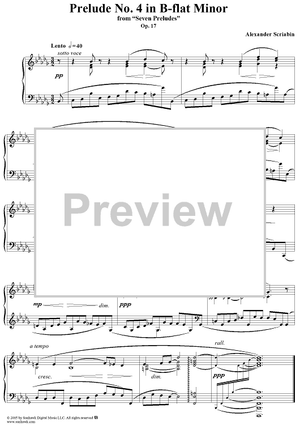 Prelude No. 4 in B-flat minor