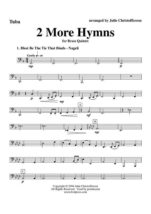 2 More Hymns - Tuba